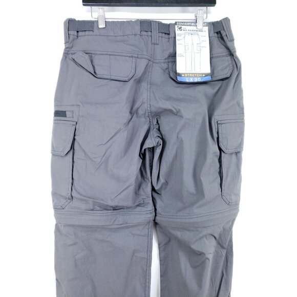 The BC Clothing Co Convertible Pants Men's Size Large Gray - Picture 5 of 11